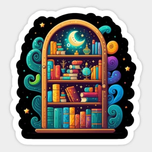 Magic Bookshelf Sticker